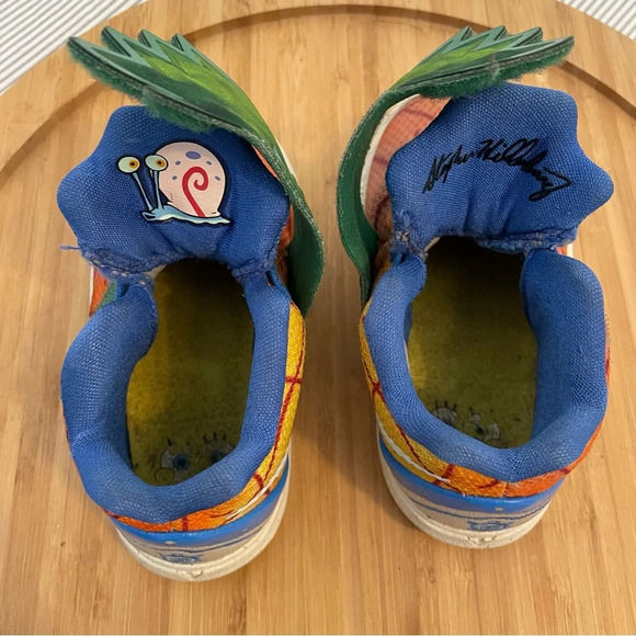 Nike Kyrie 5 Spongebob Toddler 6T Basketball Shoes Orange Pineapple House - Picture 4 of 10